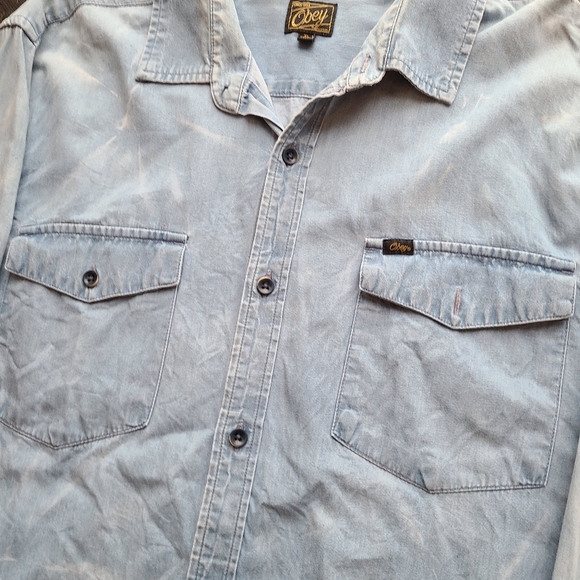 Obey Tie Dyed Dress Shirt - Picture 2 of 4